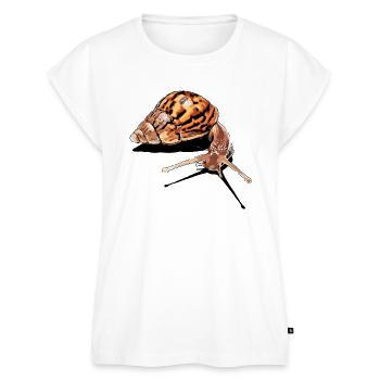 escargot - escargot - Haut bio Premium Femme - blanc - Devant - AI Model Female 172 light (172cm)