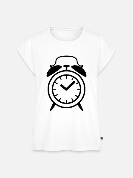 Wecker - Frauen Premium Bio Top - Weiß