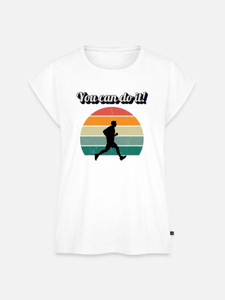 You can do it - Frauen Premium Bio Top - Weiß