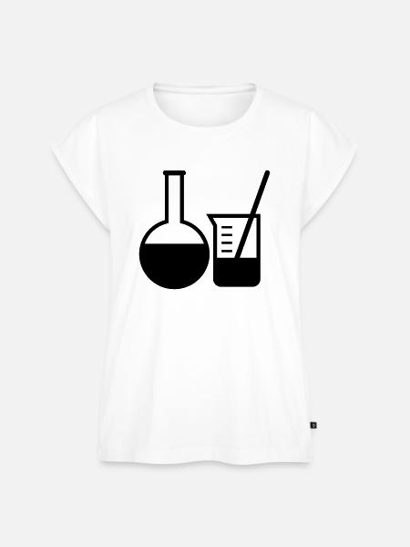Labor Gläser - Frauen Premium Bio Top - Weiß