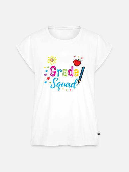 2nd Grade Squad Lehrerin - Frauen Premium Bio Top - Weiß