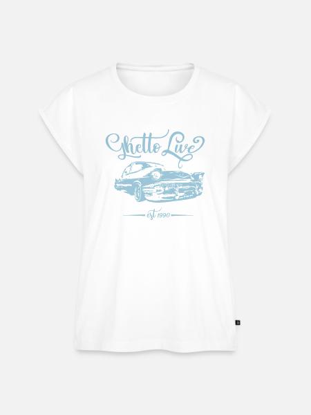 Ghetto Live 1990 - Frauen Premium Bio Top - Weiß