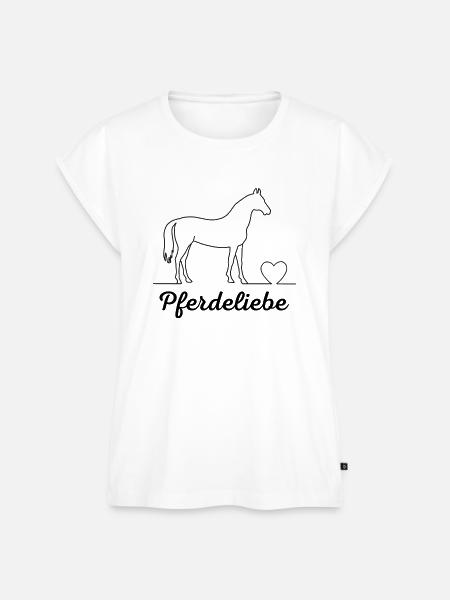Pferdeliebe - Frauen Premium Bio Top - Weiß