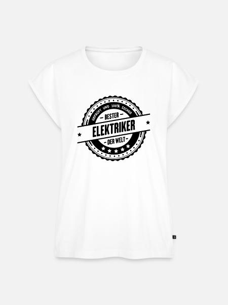 Bester Elektriker - Frauen Premium Bio Top - Weiß