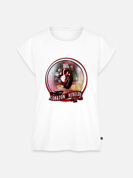 Corazòn Rebelde - Frauen Premium Bio Top - Weiß