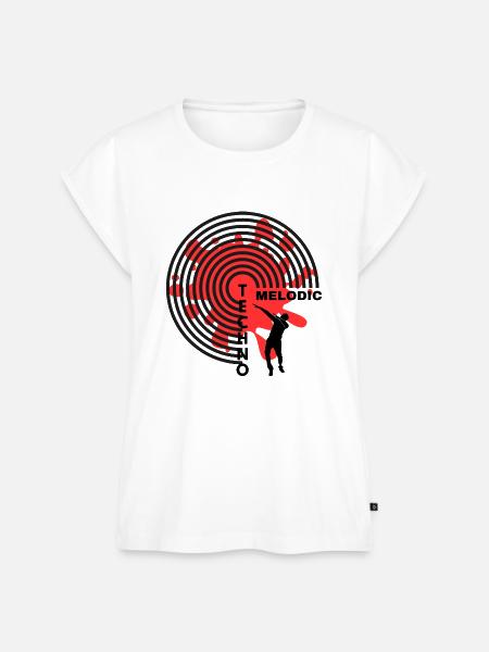 MELODIC TECHNO 2024 - Frauen Premium Bio Top - Weiß