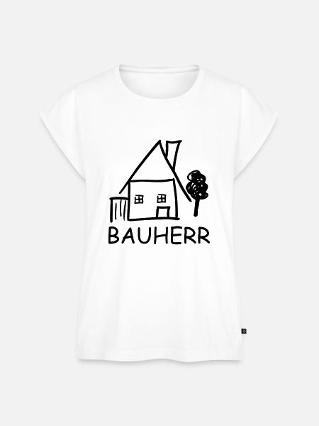 bauherr - Frauen Premium Bio Top - Weiß