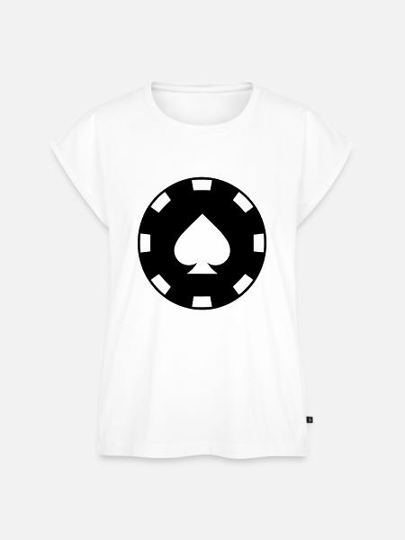 Poker-Chip - Frauen Premium Bio Top - Weiß