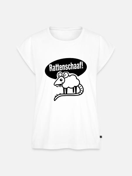 rattenscharf - Frauen Premium Bio Top - Weiß