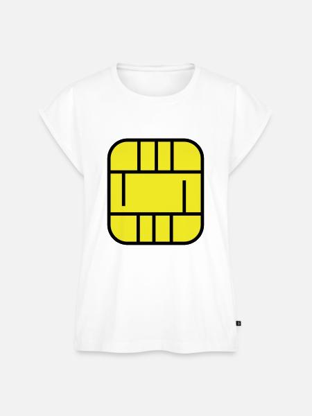 Mikrochip - Frauen Premium Bio Top - Weiß