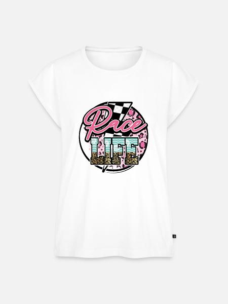 Rennleben - Frauen Premium Bio Top - Weiß