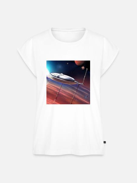 Cosmic Creativity 3 - Frauen Premium Bio Top - Weiß