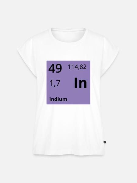 Indium - Frauen Premium Bio Top - Weiß