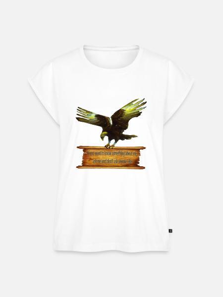Steinadler - Frauen Premium Bio Top - Weiß