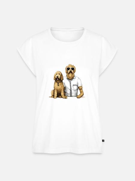 Goldendoodle Fusion - Frauen Premium Bio Top - Weiß