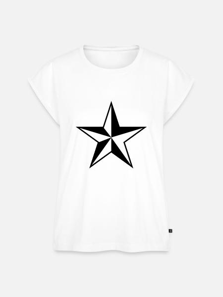 Stern - Frauen Premium Bio Top - Weiß