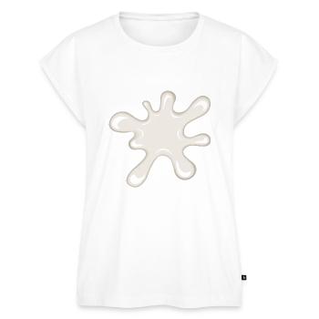 white splat - Women’s Premium Organic Top - white - Front - AI Model Female 172 light (172cm)