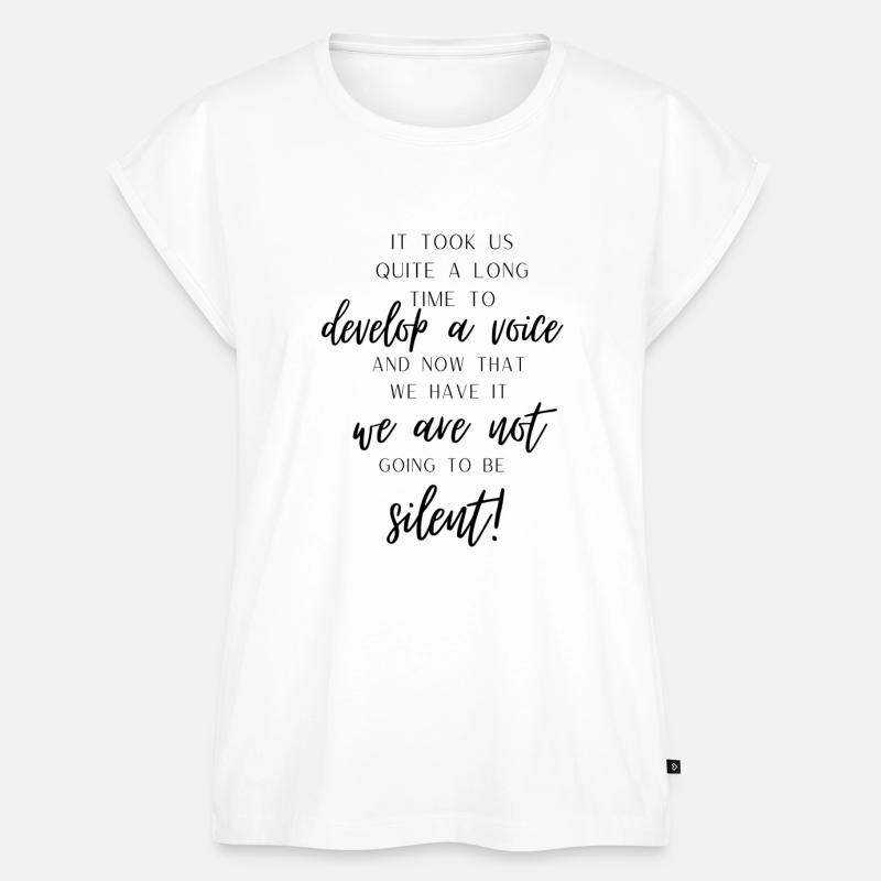 Develop a voice - Frauen Premium Bio Top - Weiß