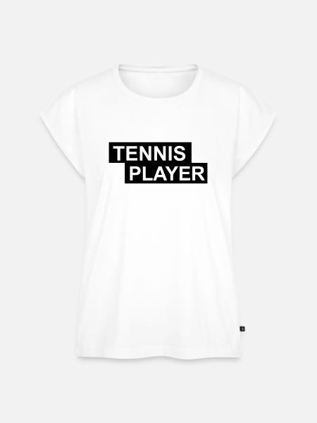 Tennis Player - Frauen Premium Bio Top - Weiß