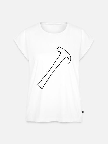 hammer - Frauen Premium Bio Top - Weiß