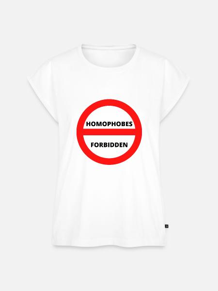 HOMOPHOBES FORBIDDEN - Frauen Premium Bio Top - Weiß