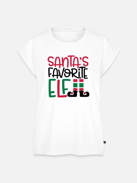 elf - Frauen Premium Bio Top - Weiß