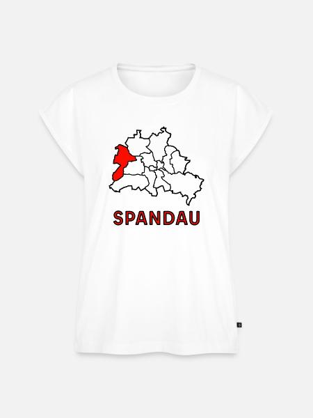 SPANDAU, Stadtteil von Berlin - Frauen Premium Bio Top - Weiß
