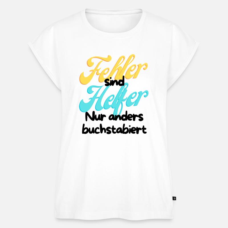 Error Helper Gradient Script - Women’s Premium Organic Top - white