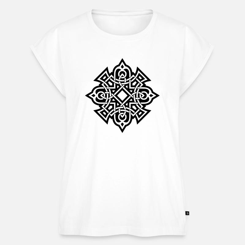 Celtic Pattern - Women’s Premium Organic Top - white