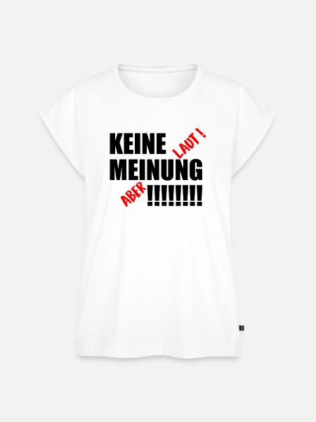 Keine Meinung - Frauen Premium Bio Top - Weiß