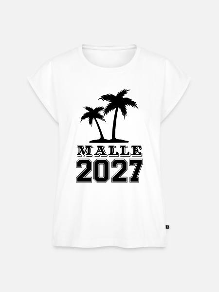 Malle 2027 - Frauen Premium Bio Top - Weiß