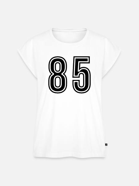 85 Zahl symbol - Frauen Premium Bio Top - Weiß