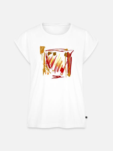 Abstrakter Hintergrund - - Frauen Premium Bio Top - Weiß