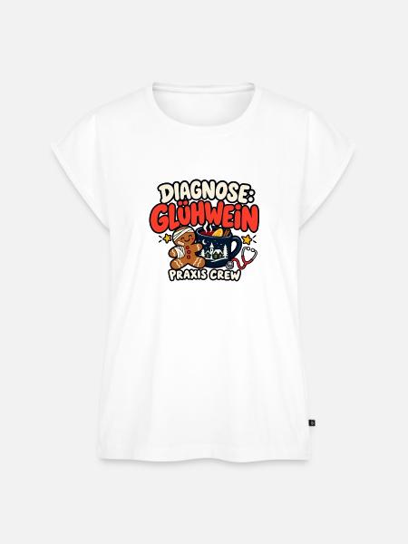 Praxis Weihnachtsfeier T Shirt - Frauen Premium Bio Top - Weiß