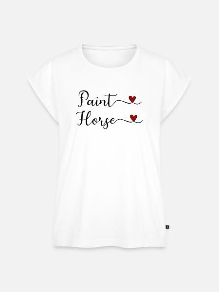 Paint Horse - Frauen Premium Bio Top - Weiß