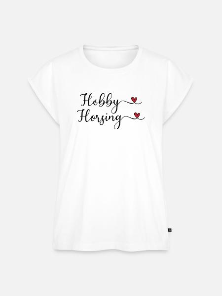 Hobby Horsing - Frauen Premium Bio Top - Weiß