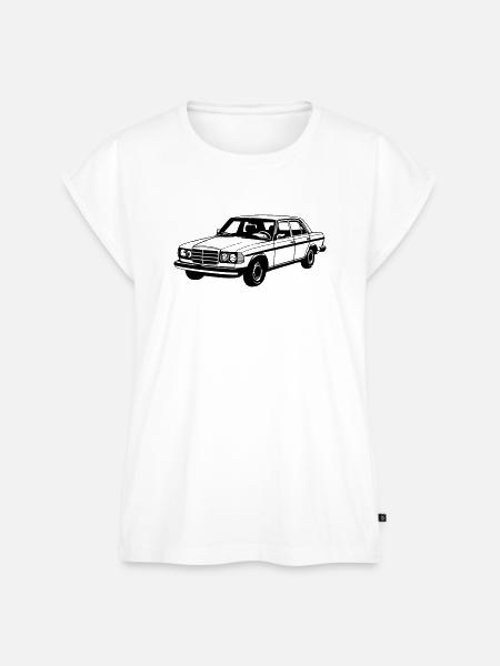MB W123 , Youngtimer / Oldtimer ...(25) - Frauen Premium Bio Top - Weiß