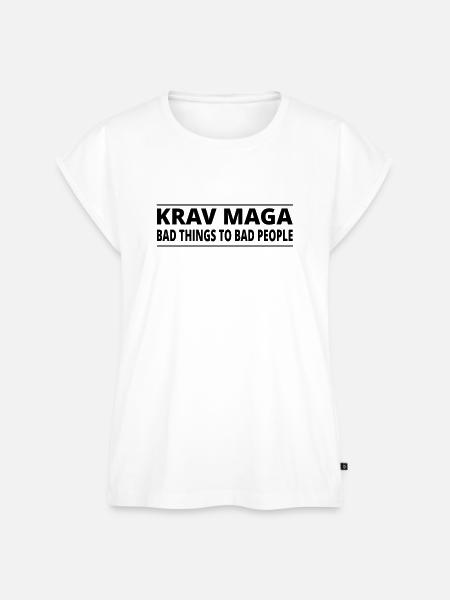 KravMaga | BAD THINGS - Frauen Premium Bio Top - Weiß