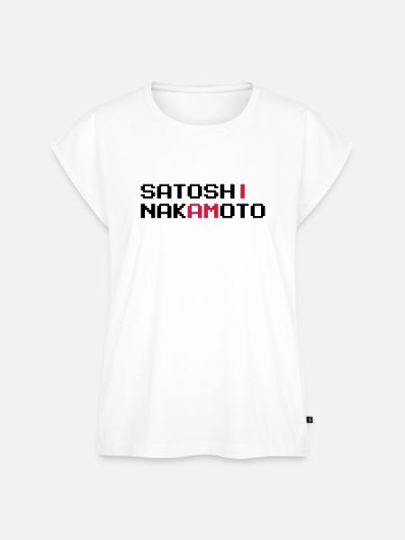 Ich bin Satoshi Nakamoto - Frauen Premium Bio Top - Weiß