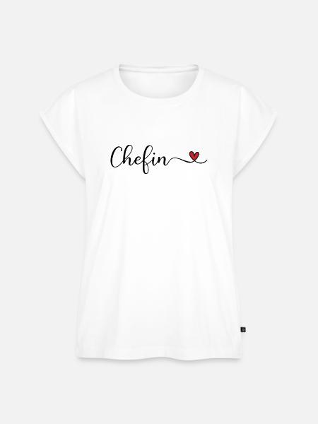 Chefin - Frauen Premium Bio Top - Weiß