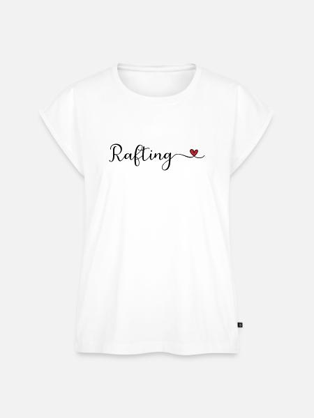 Rafting Heart - Frauen Premium Bio Top - Weiß