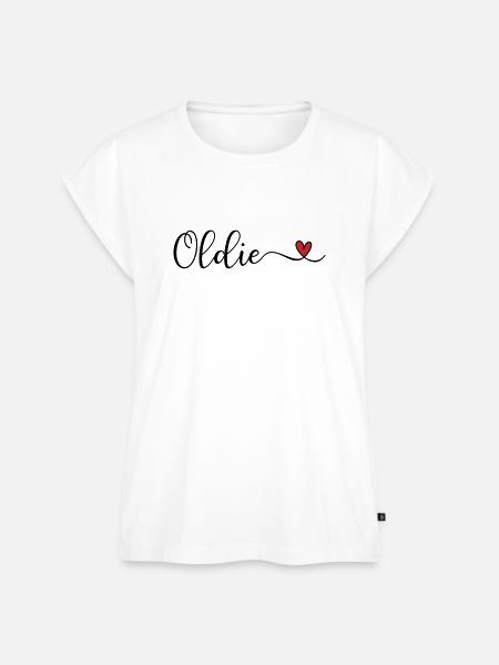 Oldie - Frauen Premium Bio Top - Weiß