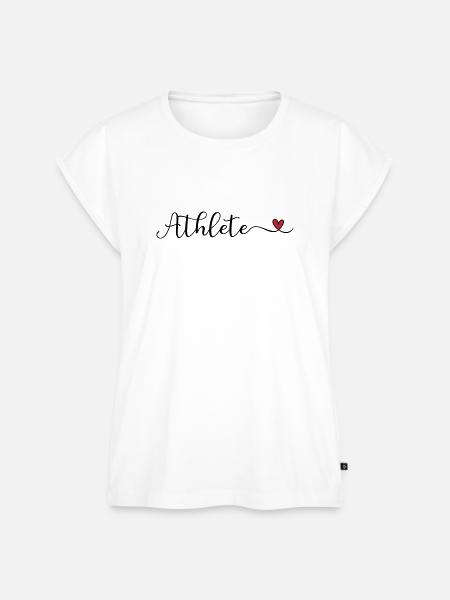 Athletenherz-Design - Frauen Premium Bio Top - Weiß