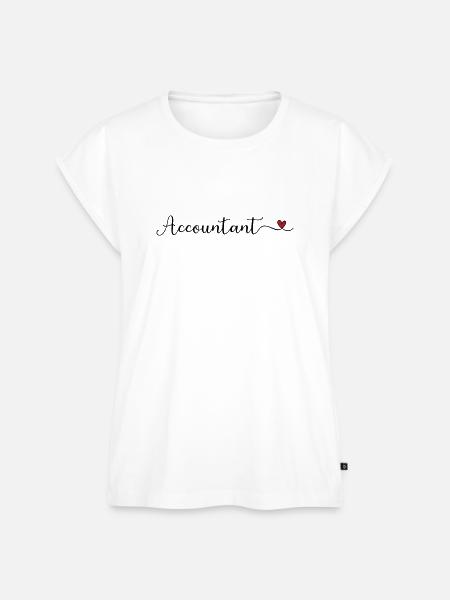 Buchhalter mit Herz - Frauen Premium Bio Top - Weiß