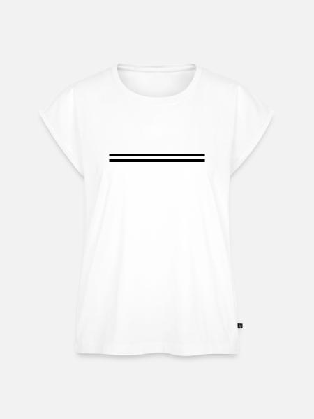 Linie Symbol Strich - Frauen Premium Bio Top - Weiß