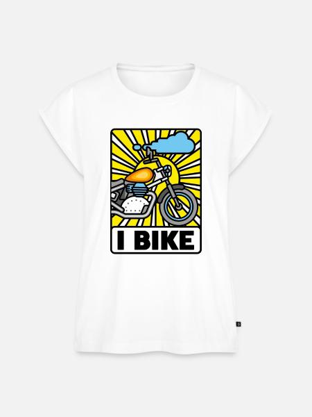 I Bike - Frauen Premium Bio Top - Weiß