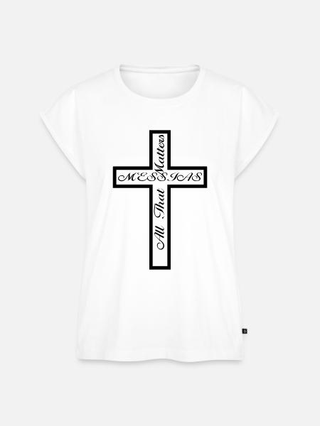 cross messias - Frauen Premium Bio Top - Weiß