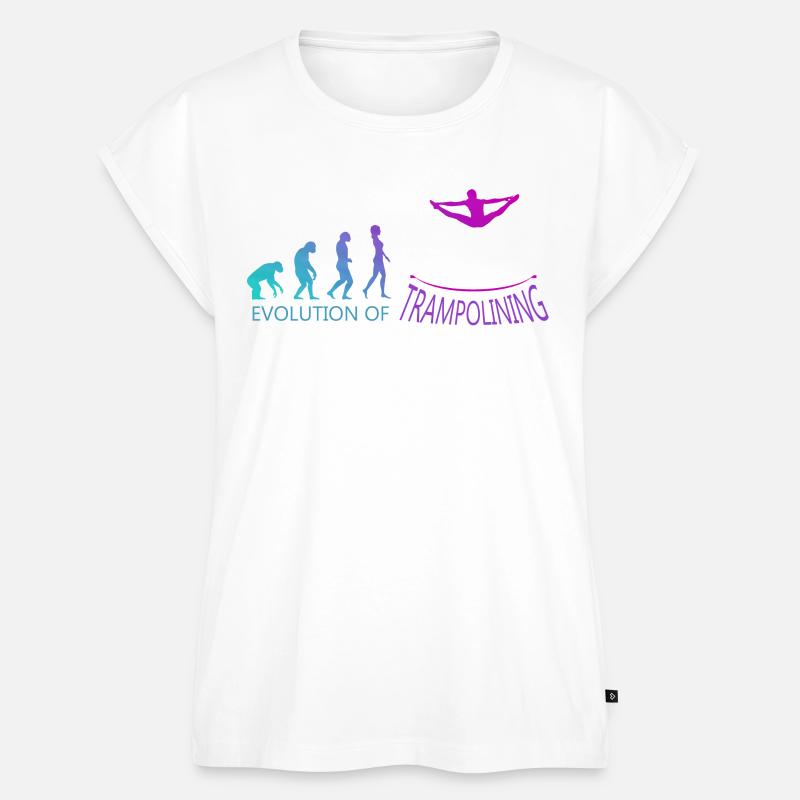 Evolution des Trampolins - Frauen Premium Bio Top - Weiß