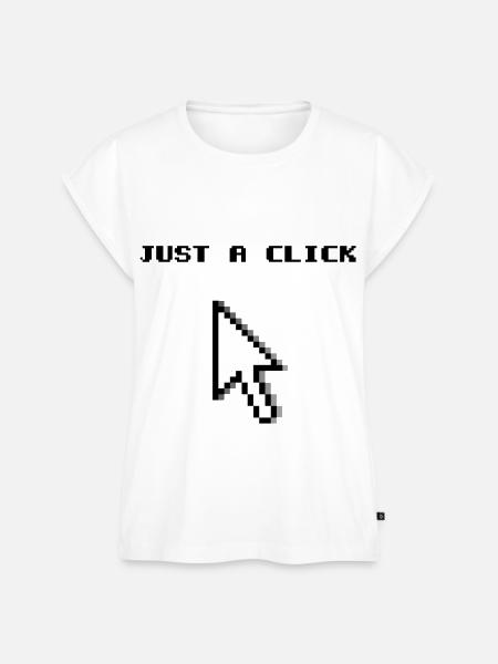 Klick Pixel - Frauen Premium Bio Top - Weiß