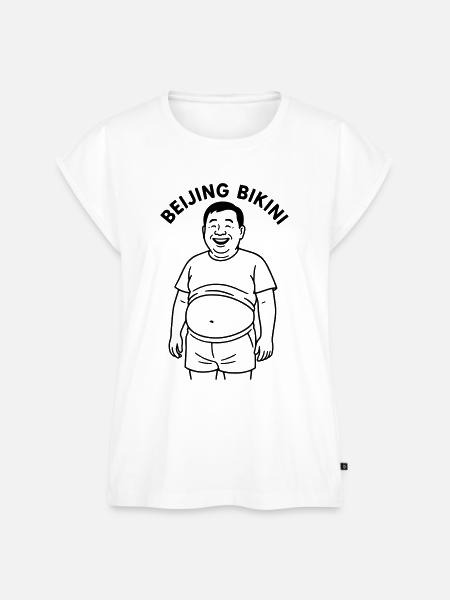 Beijing Bikini - Frauen Premium Bio Top - Weiß